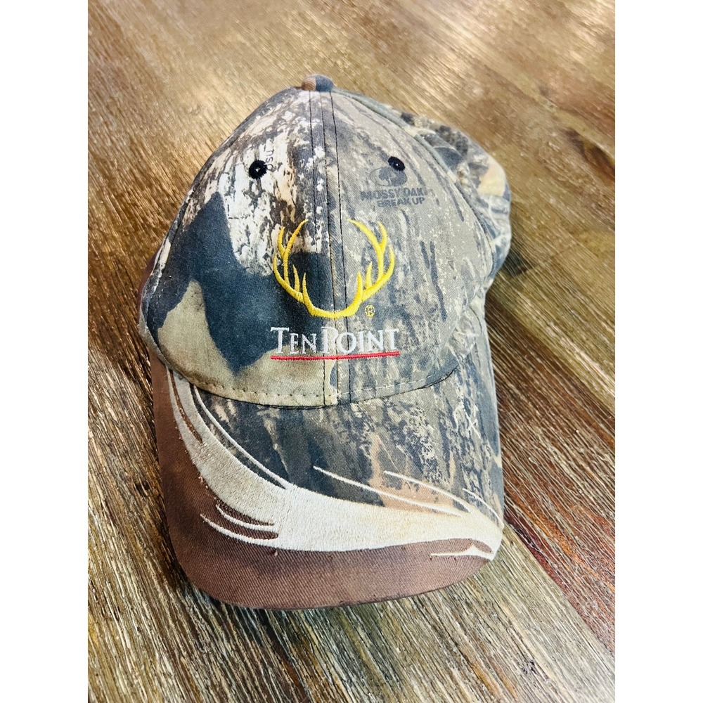 TenPoint Crossbows Mossy Oak Camo Hat Adjustable Hunting Baseball Cap Camouflage